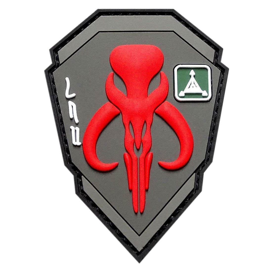 Mythosaur Skull Shield Patch (Hook Fastener - 3D-PVC Rubber-MTB4)