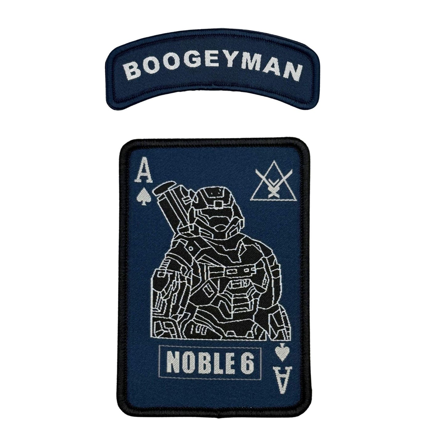 6 Boogeyman Reach Noble Team Tactical Patch 3.5x2.5 Hook Fastener and Loop Patch 3x1 Rocker