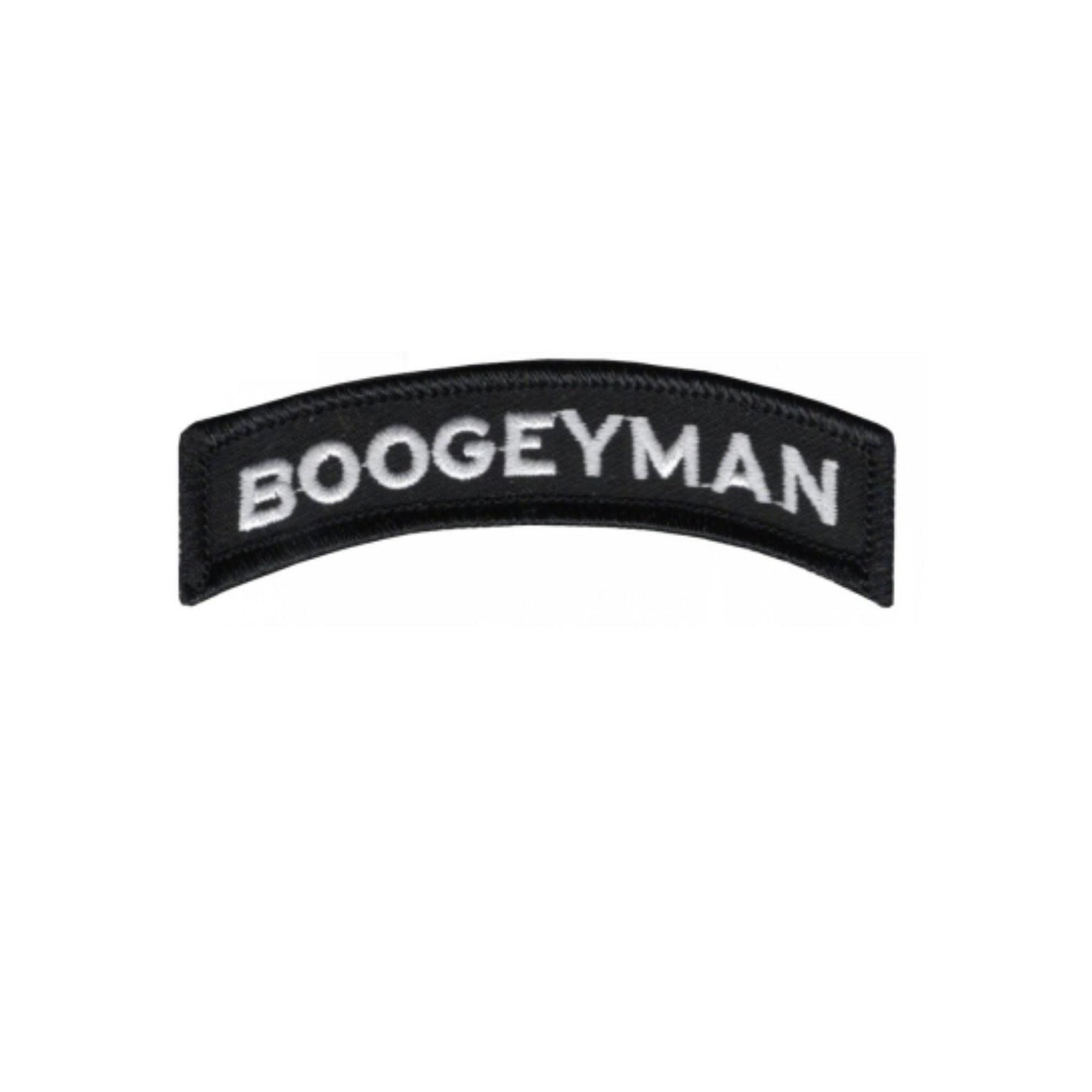 Boogeyman Embroidered Tactical Patches - Hook Fastener Backing 3x0.75 Inch