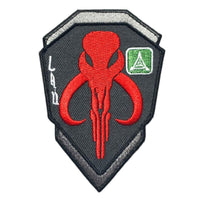 Mythosaur Skull Shield Patch ["Hook" Fastener - MS13]