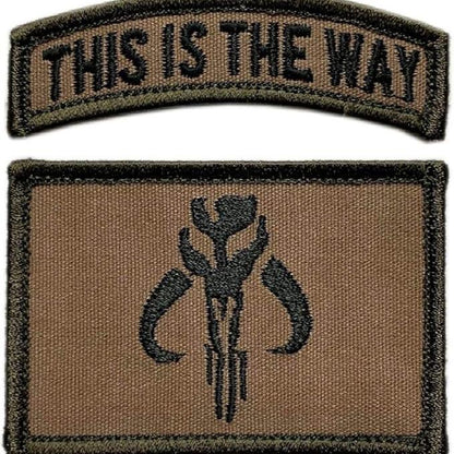 Mythosaur Skull This Way Skull Mercenary Skull Rocker Patch All Patches are (3x1 Inch) Rocker Tabs Shield Tabs(3.5x.2.5 Inch) Rectangle (3.0x2.0 Inch)