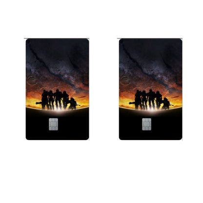 ODST AND MORE COVERS (NOTE THIS IS A REGULAR SIZE PLEASE ENSURE IT FITS BEFORE BUYING) Holographic Regular S Credit Card Skin Debit Card Sticker Wallet Decal Cover Waterproof Vinyl Easy to Apply
