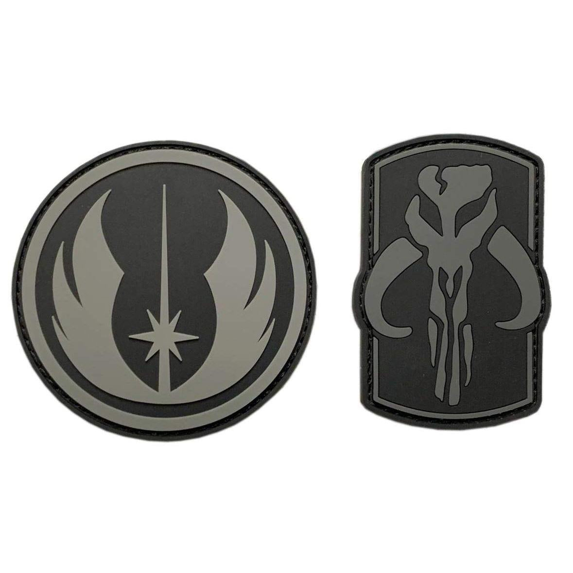 Mythosaur Skull Jedi Order Patch [2PC - 3D-PVC Rubber-“Hook” Fastener -MB10,54]