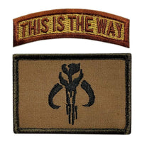 Mythosaur Skull Way Patch [2PC Bundle -"Hook" Fastener -BP7,MS2]