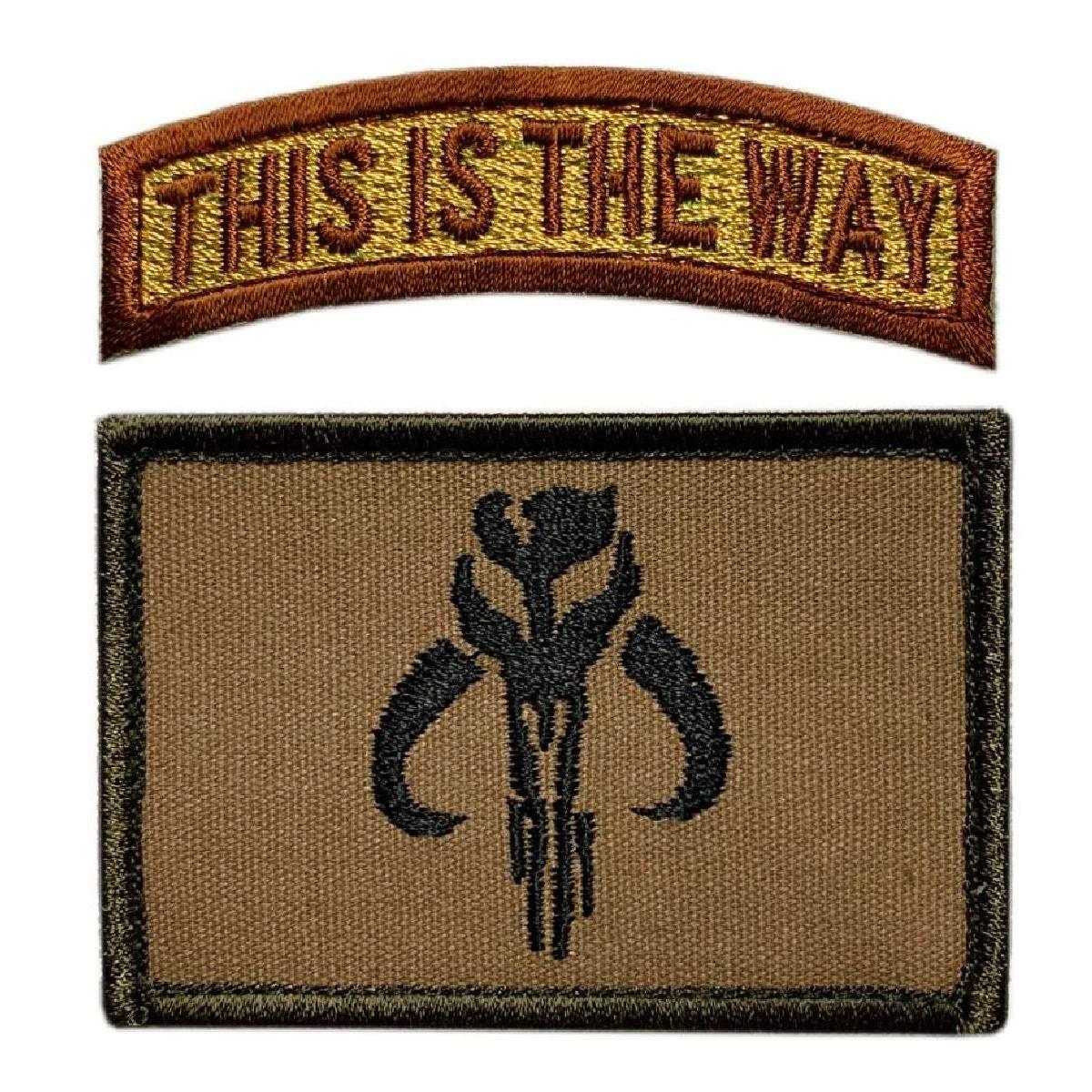 Mythosaur Skull Way Patch [2PC Bundle -"Hook" Fastener -BP7,MS2]