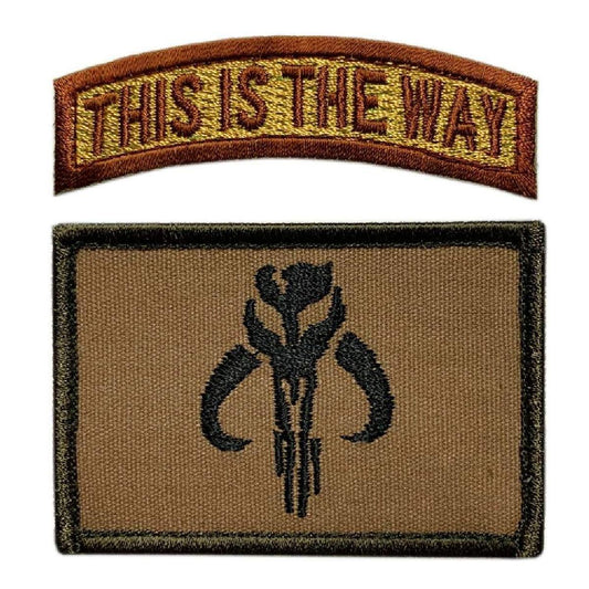 Mythosaur Skull Way Patch [2PC Bundle -"Hook" Fastener -BP7,MS2]