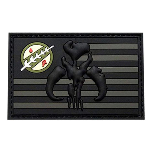 USA Flag Mythosaur Skull Patch (3D-PVC Rubber-MTB1)