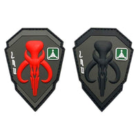 Mythosaur Skull Patch [2PC-“Hook” Fastener - 3D-PVC Rubber-MTB5,4]