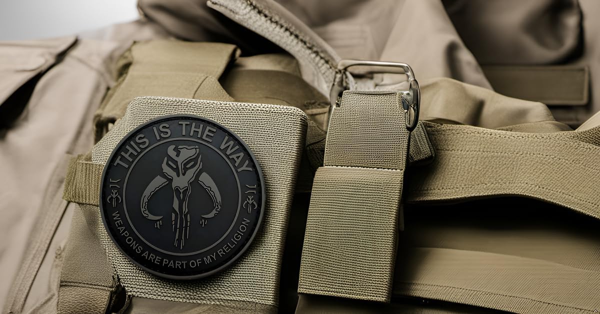This is the Way Weapons Are My Religion 3 Inch PVC Patch Hook Fastener