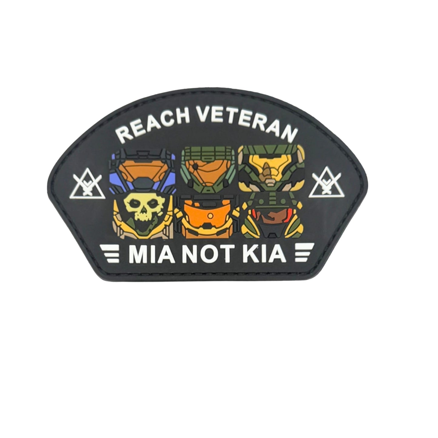Remember Reach Veteran Noble Team MIA not KIA Tactical Patch 3.5x2.25 Hook Fastener and Loop Patch PVC 1