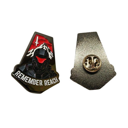 Remember Reach Noble Team Pin 1.5 Inch 1 PC Metal Finish Shiny Look For Completing Legendary for Clothes or Gear