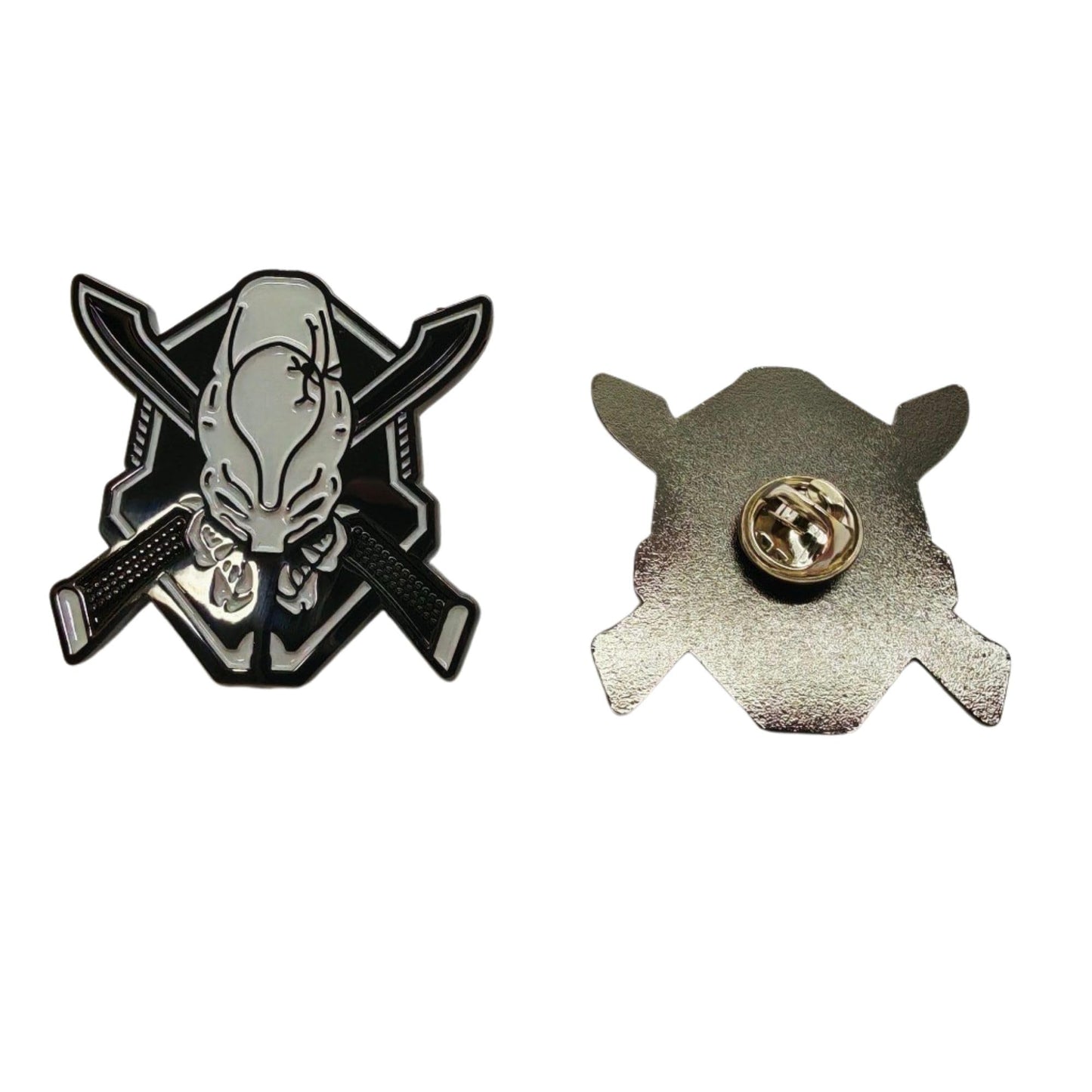 Legendary Skull Pin 1.5 Inch Metal Finish Shiny Look For Completing Legendary for Clothes or Gear