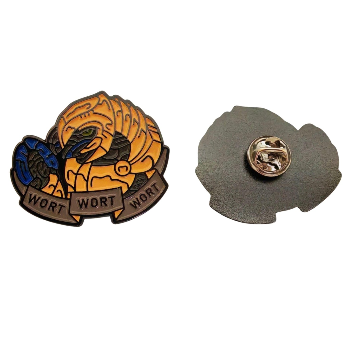 Elite Funny Wort Wort Pin 1.5 Inch 1 PC Metal Finish Shiny Look For Completing Legendary for Clothes or Gear