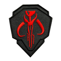 Mythosaur Skull Mercenary Shield Patch ["Hook" Fastener - SW14]