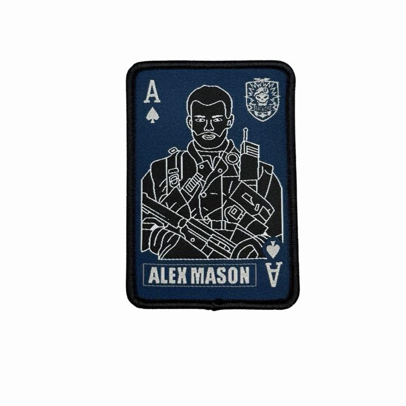 COD Logo Patches and Card Skins 3.5 inch Geometric Embroidery Design Hook Fastener Backing TSK1 Officially Designed Accessory