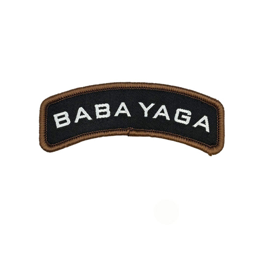 Baba Yaga Embroidered Tactical Patch - Hook and Loop Backing 3x1 Inch