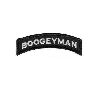 Boogeyman Embroidered Tactical Patches - Hook Fastener Backing 3x0.75 Inch