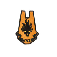 ODST Hola Orange/Blk Tactical Patch 3.5 inch - Hook Fastener Backing - HT1