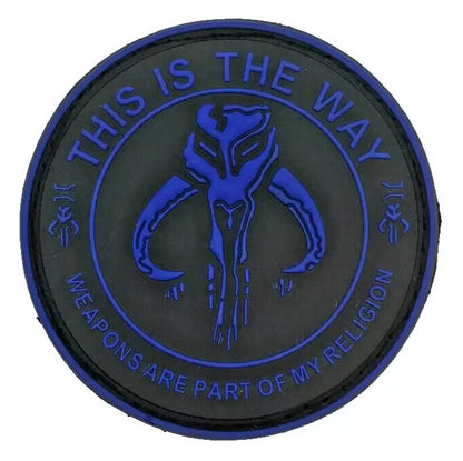 This is the Way Weapons Are My Religion 3 Inch PVC Patch Hook Fastener