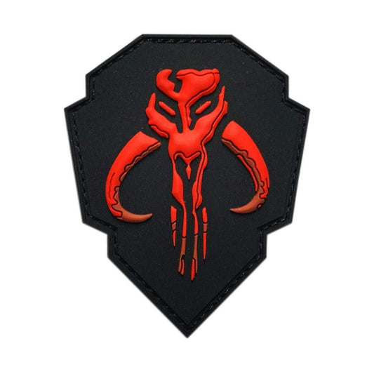 Skull Mercenary Mythosaur Shield Patch [3D-PVC Rubber -“Hook” Fastener -SZ1]
