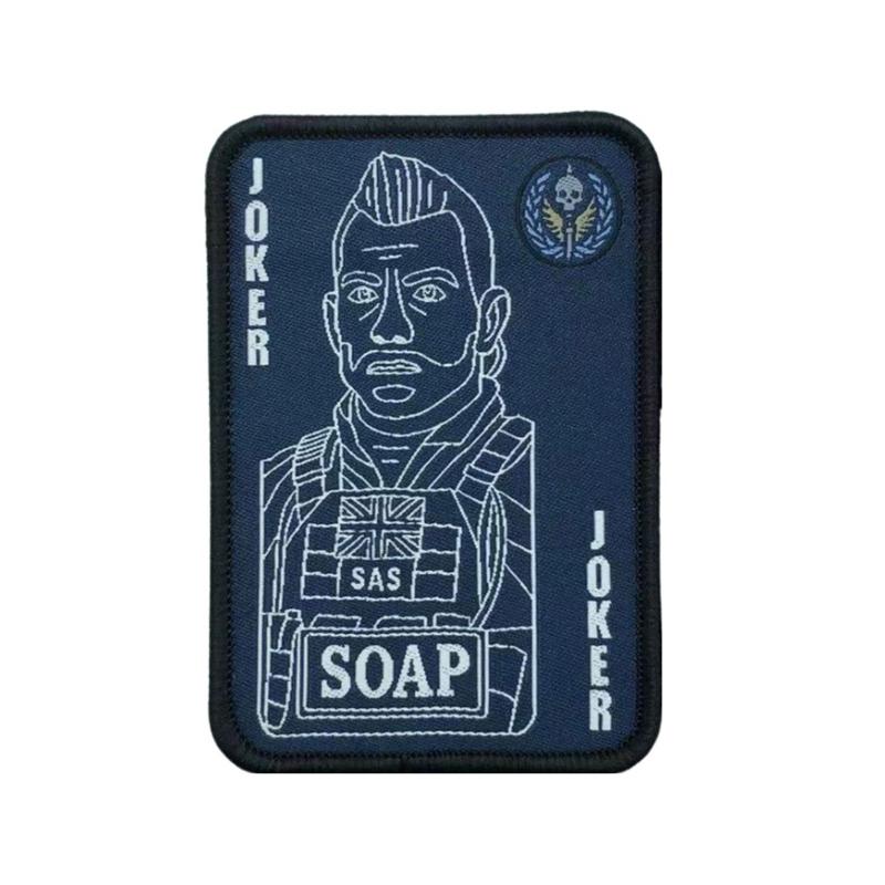 COD Logo Patches and Card Skins 3.5 inch Geometric Embroidery Design Hook Fastener Backing TSK1 Officially Designed Accessory