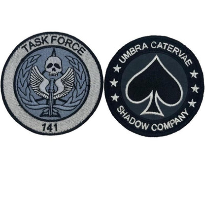 COD Logo Patches and Card Skins 3.5 inch Geometric Embroidery Design Hook Fastener Backing TSK1 Officially Designed Accessory