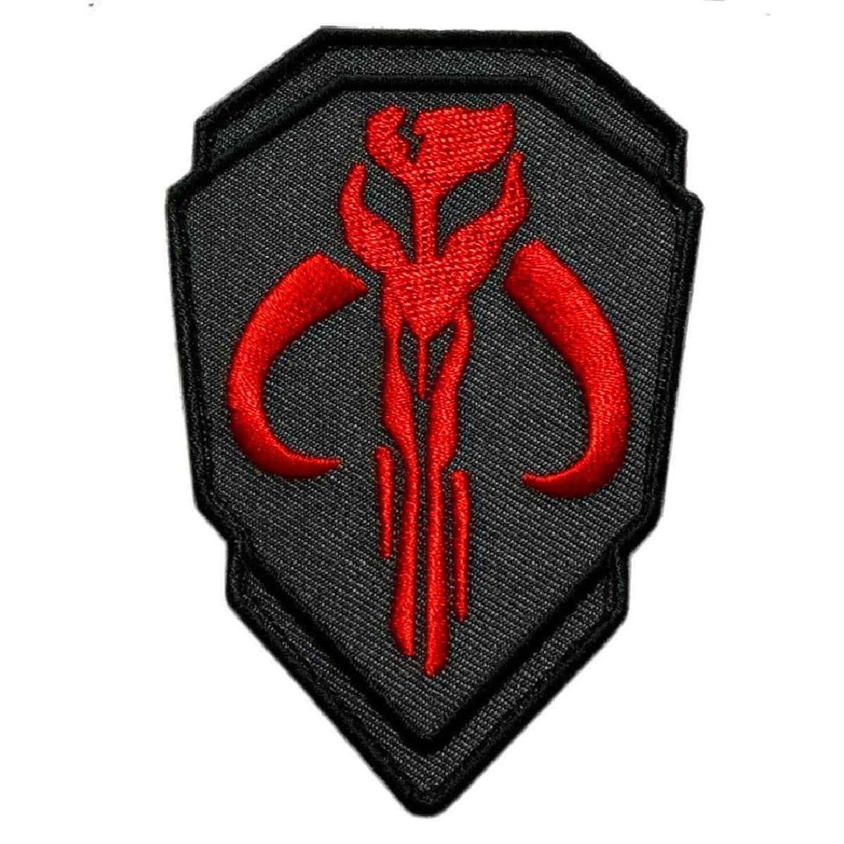Mythosaur Skull Shield Patch ["Hook" Fastener - MS4]