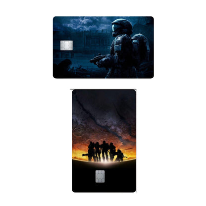 ODST AND MORE COVERS (NOTE THIS IS A REGULAR SIZE PLEASE ENSURE IT FITS BEFORE BUYING) Holographic Regular S Credit Card Skin Debit Card Sticker Wallet Decal Cover Waterproof Vinyl Easy to Apply