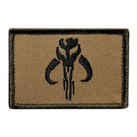 Mythosaur Skull Mando Patch [Hook Fastener Backing - 3.0 X 2.0 inch -BP-7]