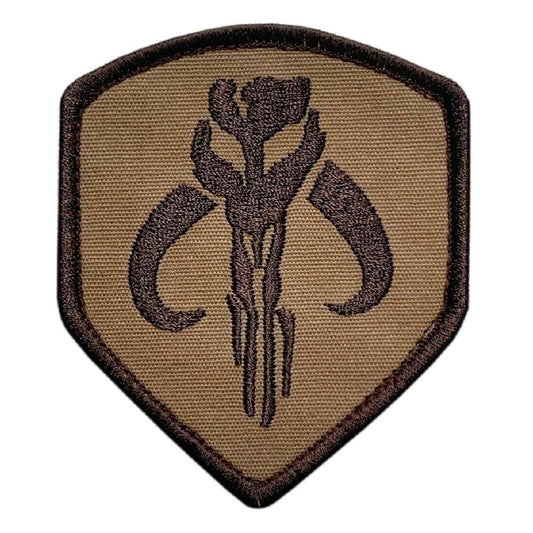 Hook Sand Camo Mythosaur Skull Shield Patch SW03