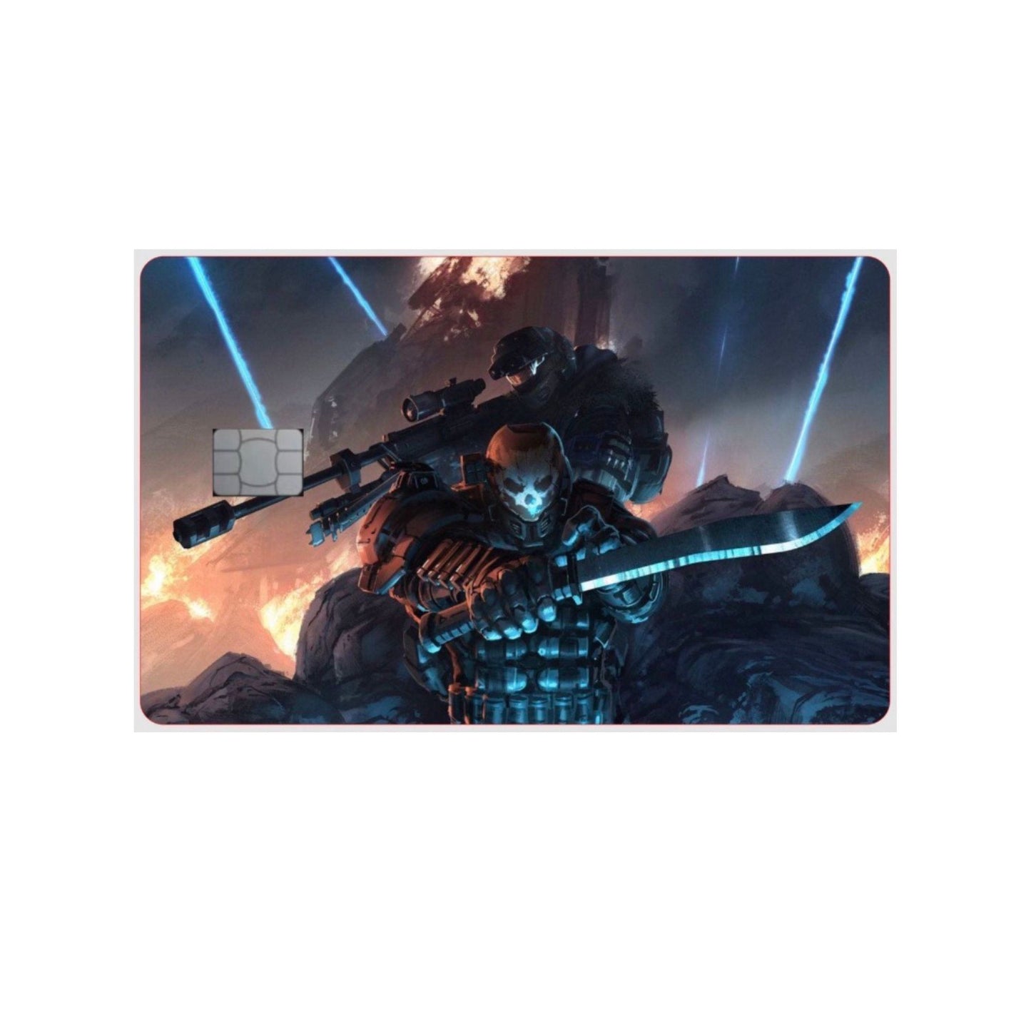 ODST AND MORE COVERS (NOTE THIS IS A REGULAR SIZE PLEASE ENSURE IT FITS BEFORE BUYING) Holographic Regular S Credit Card Skin Debit Card Sticker Wallet Decal Cover Waterproof Vinyl Easy to Apply