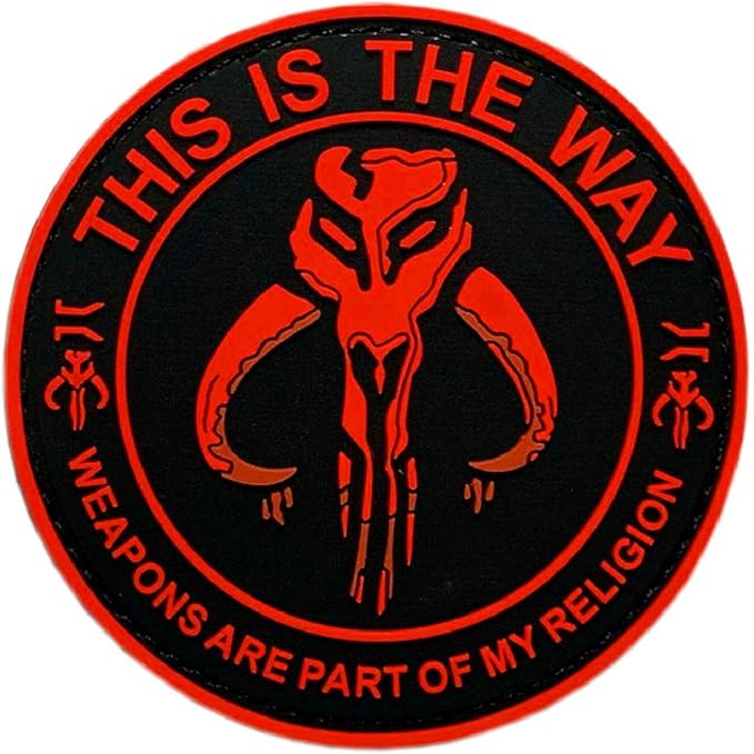 Weapons are Part of My Religion Patch [3D-PVC Rubber - Hook Fastener -TZ5]