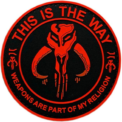 Weapons are Part of My Religion Patch [3D-PVC Rubber - Hook Fastener -TZ5]
