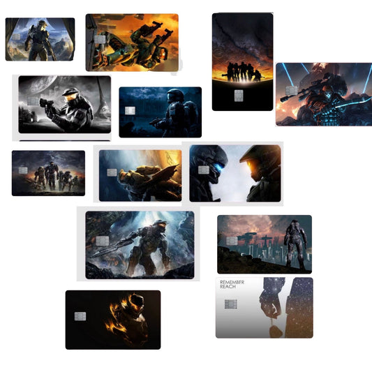 ODST AND MORE COVERS (NOTE THIS IS A REGULAR SIZE PLEASE ENSURE IT FITS BEFORE BUYING) Holographic Regular S Credit Card Skin Debit Card Sticker Wallet Decal Cover Waterproof Vinyl Easy to Apply