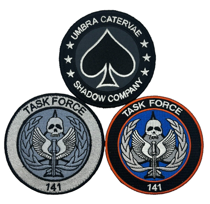 COD Logo Patches and Card Skins 3.5 inch Geometric Embroidery Design Hook Fastener Backing TSK1 Officially Designed Accessory